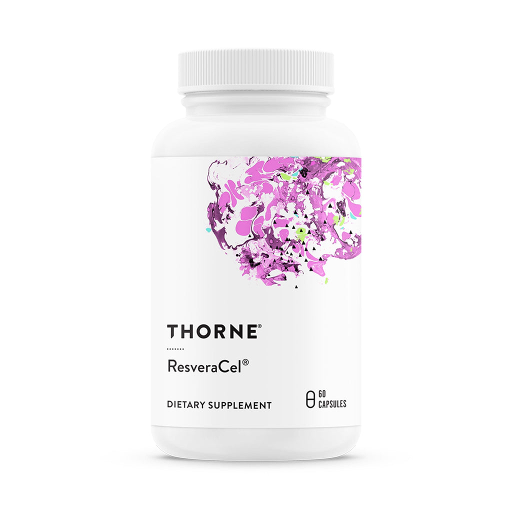 THORNE ResveraCel, NR, Quercetin, Resveratrol & Betaine, 60 Capsules | Supports Healthy Aging, Methylation, Cellular Energy Production & Metabolism*, NAD+ Precursor, NSF Contents Certified
