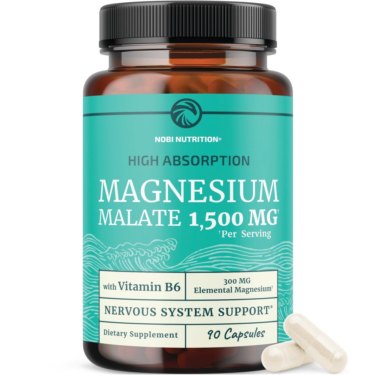 Magnesium Citrate Complex 500 MG, Constipation, Calm & Relaxation Support | High Absorption Magnesium Supplement, Digestion Support, Citrato de Magnesio, Non-GMO & Soy-Free, 60 Mag Citrate Capsules