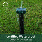 8-Solar Ultrasonic Mole Repellent, Waterproof Stakes Lawn Gophers Snakes