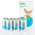 EBL CR2 Battery 6 Pack CR2 3V Lithium Batteries High Capacity, Long Lasting Power for Rangefinder, Cameras, Security Sensors, 10 Years Shelf Life