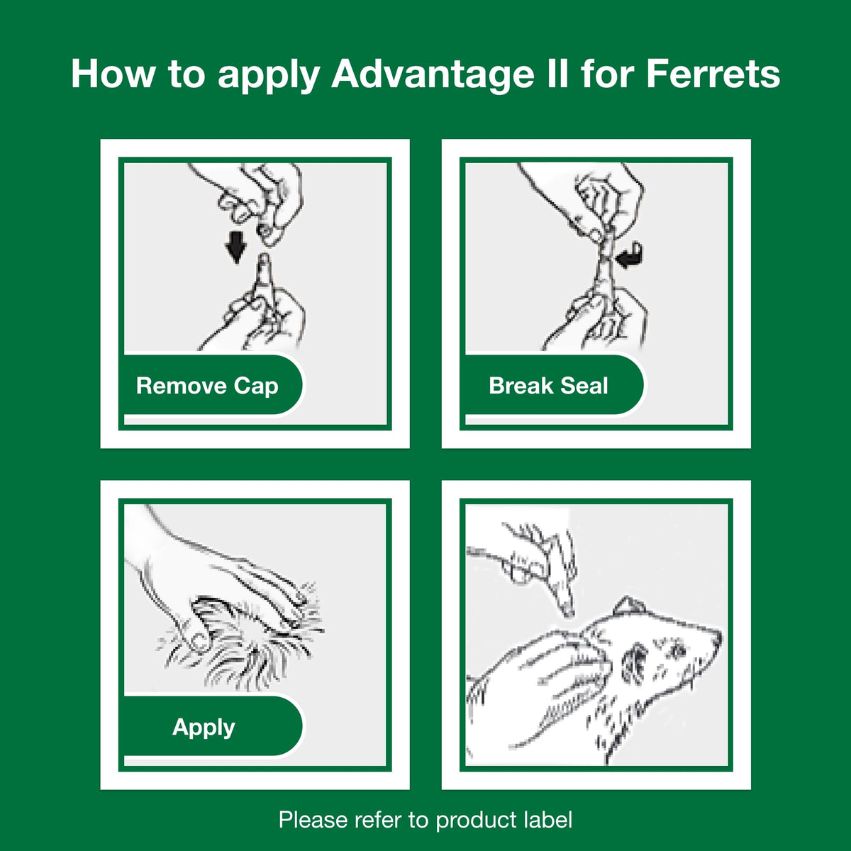 Advantage II Ferret Topical Flea Treatment & Prevention, 2ct