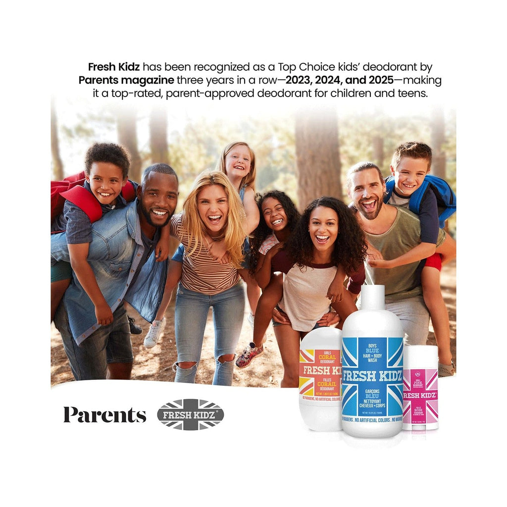 Buy now Fresh Kidz Roll On Deodorant for Kids and Teens - Baking Soda and Aluminum-free 24 Hour Protection for Sensitive Skin - Girls "Purple" 1.86 fl.oz. at indiglob india