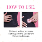 Hollywood Fashion Secrets Reusable Deodorant Removing Sponge, Stain Eraser