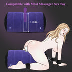 Sex Toys Sex Pillow, with BDSM Bondage Heart Shaped Inflatable Cushion Furniture for Bedroom Dildo Mount, Upsize Pillow with Bondage Cuffs, Cross Strap, Nipple