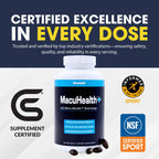 Macuhealth Plus+ Eye Vitamin Supplement for Adults - Lutein & Zeaxanthin | 90 days Supply, Carotenoid Formula, Unflavored Softgels, Meso-Zeaxanthin with Vitamin C & E, Zinc, Balanced carotenoids