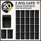 Teenitor 20Pcs Wig Cap,Black Wig Cap for Women Stocking Caps for Men | Breathable Nylon Wig Caps, High Stretchy for Most Head Sizes. Ideal for Wig Application, Cosplay, Daily Wear Dance