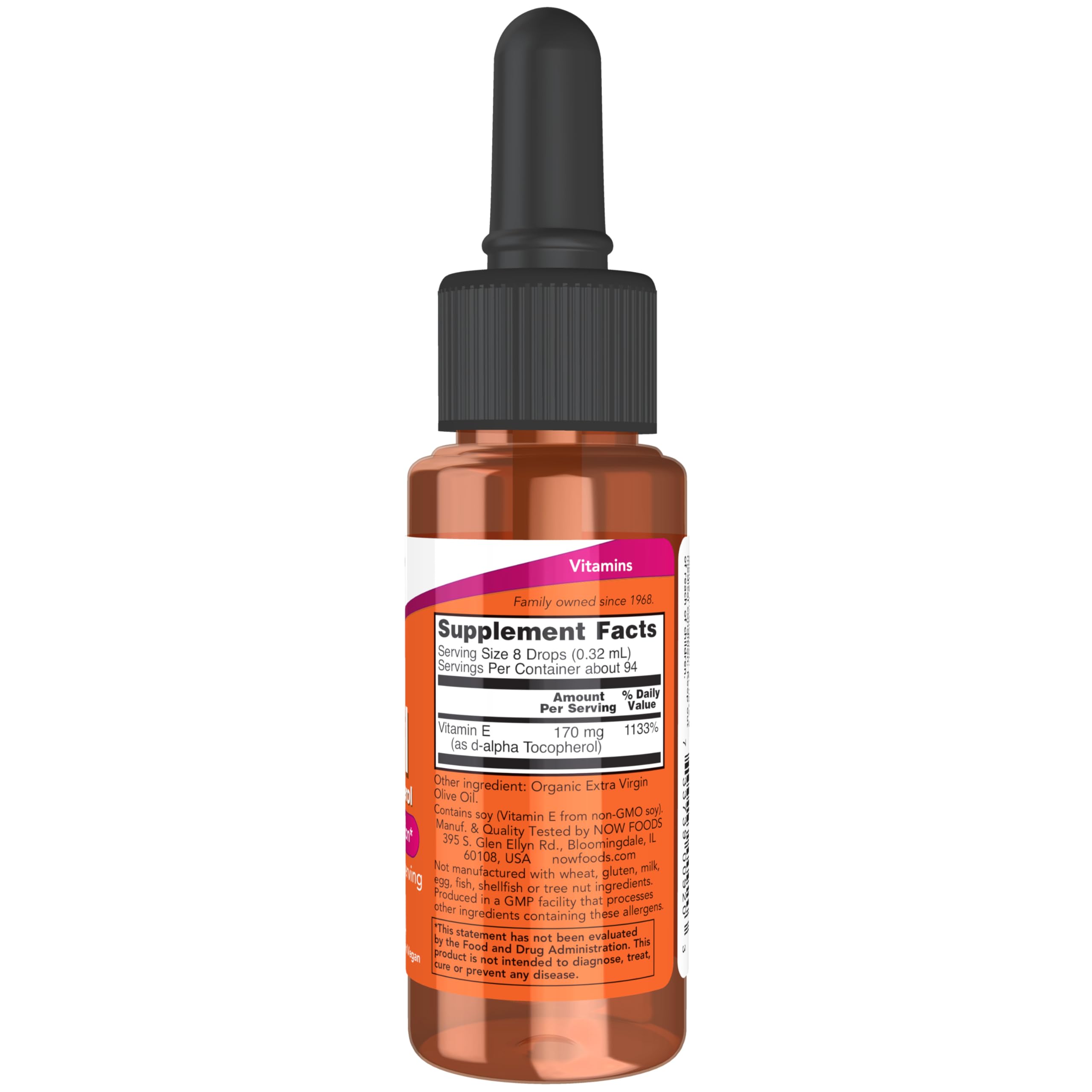 Buy now NOW Foods Supplements, Natural Vitamin E-Oil Liquid (D-Alpha Tocopherol), Antioxidant Protection*, 1-Ounce at indiglob india