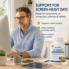 15-in-1 Advanced Eye Formula, Eye Vitamins with Lutein, Zeaxanthin & Meso-Zeaxanthin, Bilberry, Saffron & Astaxanthin, Eye Care Health Support and Mineral Supplement, 60 Capsules