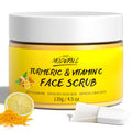 Buy now Vitamin C and Turmeric Face Scrub Cream Organics Microdermabrasion Facial Scrub Exfoliating Clears Blackheads Improve Dark Spot Acne with Strawberry Extract Exfoliator 130g/4.5oz at indiglob india