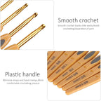 Buy now 8 Sizes Crochet Hooks Set,Ergonomic Crochet Hooks with Soft Rubber Handles and Number Marks for Grandmothers,Moms,Children,Beginners or Advanced Crochet Lovers at indiglob india