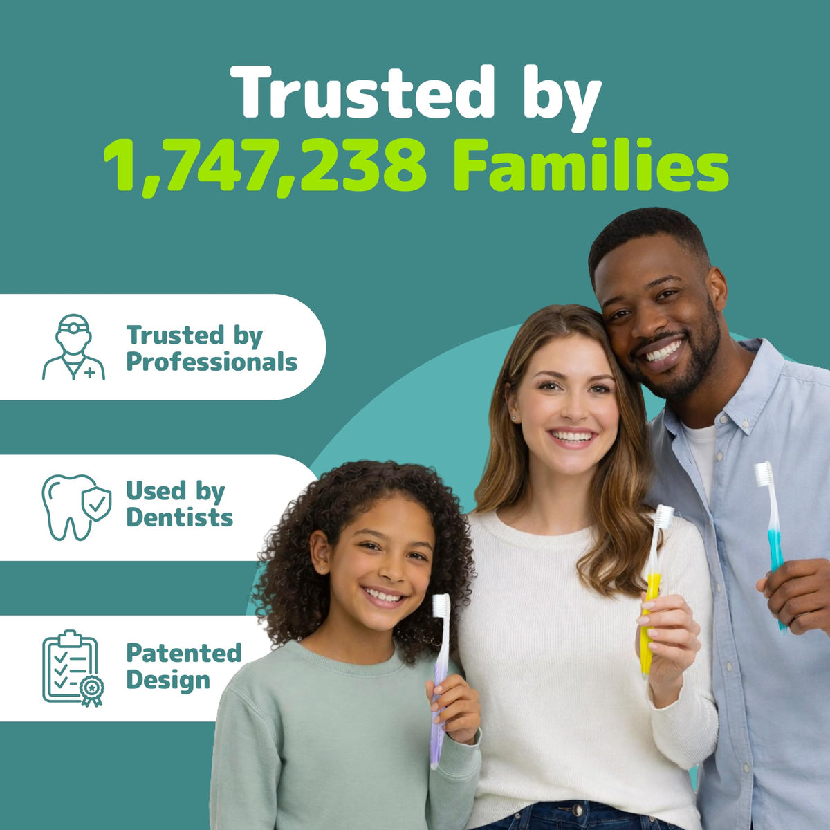 Nimbus Extra Soft Toothbrushes (Compact Size Head) Periodontist Design Tapered Bristles for Sensitive Teeth and Receding Gums, Individually Wrapped Plaque Remover Toothbrush (5 Pack, Colors May Vary)