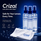 Crizal® Eyeglass Cleaner Spray – 4 Pack | Premium Lens Cleaner | Designed by Crizal® | Safe for All Advanced AR & Anti-Reflective Lens Coatings
