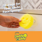 Buy now Scrub Daddy Sponge Holder Daddy Caddy - Sponge Holder for Kitchen Sink - Sponge Caddy and Kitchen Organizer with Suction Cups - Self Draining & Dishwasher Safe (1 Count) at indiglob india