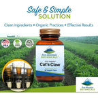 Buy now Pure Mountain Botanicals Catâ€™s Claw Capsules - 90 Kosher Vegan Caps with 1000mg Peruvian Cats Claw Uncaria Tomentosa Herbal Supplement at indiglob india