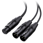 Buy now Cable Matters Balanced XLR Splitter Cable - 1.5ft / 0.5m, XLR Y Cable 2 Male to 1 Female at indiglob india