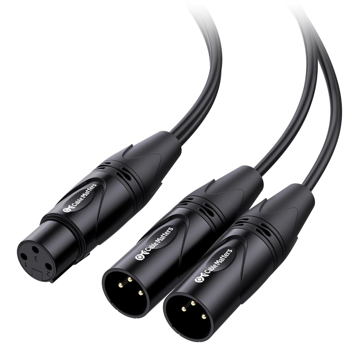 Buy now Cable Matters Balanced XLR Splitter Cable - 1.5ft / 0.5m, XLR Y Cable 2 Male to 1 Female at indiglob india