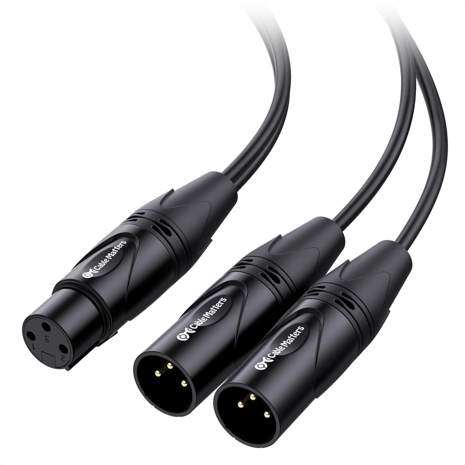 Buy now Cable Matters Balanced XLR Splitter Cable - 1.5ft / 0.5m, XLR Y Cable 2 Male to 1 Female 2 at indiglob india