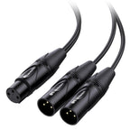 Buy now Cable Matters Balanced XLR Splitter Cable - 1.5ft / 0.5m, XLR Y Cable 2 Male to 1 Female 1 at indiglob india