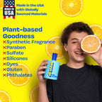 JB SKRUB Boys Shampoo Teen Kids Moisturizing Hair Care Citrus Scent - 14 oz