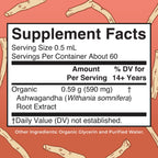 MARYRUTH'S Ashwagandha Root Liquid Drops, Mood & Stress Support Supplement | Mood & Stress Support Supplement, Calm & Relaxation, 590mg Ashwagandha, Adaptogen & Nervine, Vegan