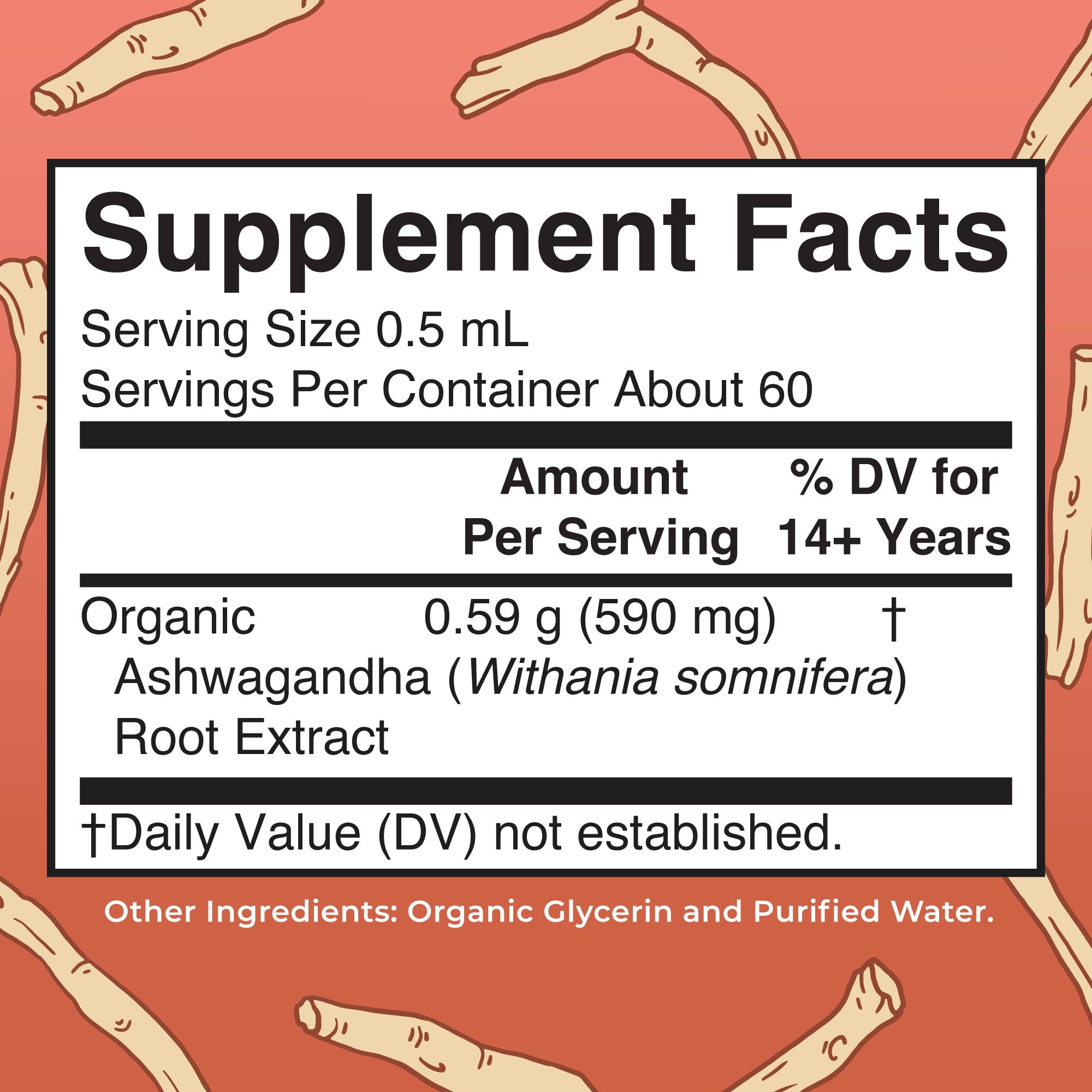 MARYRUTH'S Ashwagandha Root Liquid Drops, Mood & Stress Support Supplement | Mood & Stress Support Supplement, Calm & Relaxation, 590mg Ashwagandha, Adaptogen & Nervine, Vegan