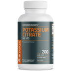 Bronson Potassium Citrate 99 mg, 200 Vegetarian Tablets