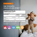 NutraChamps Kids Vitamin D 3 K2 Drops, Vitamin D3 & K2 MK-7, Liquid Vitamin D for Kids 1000 IU, Healthy Bones, Heart & Immune System, Sugar Free Supplement for Toddlers, 300 Servings