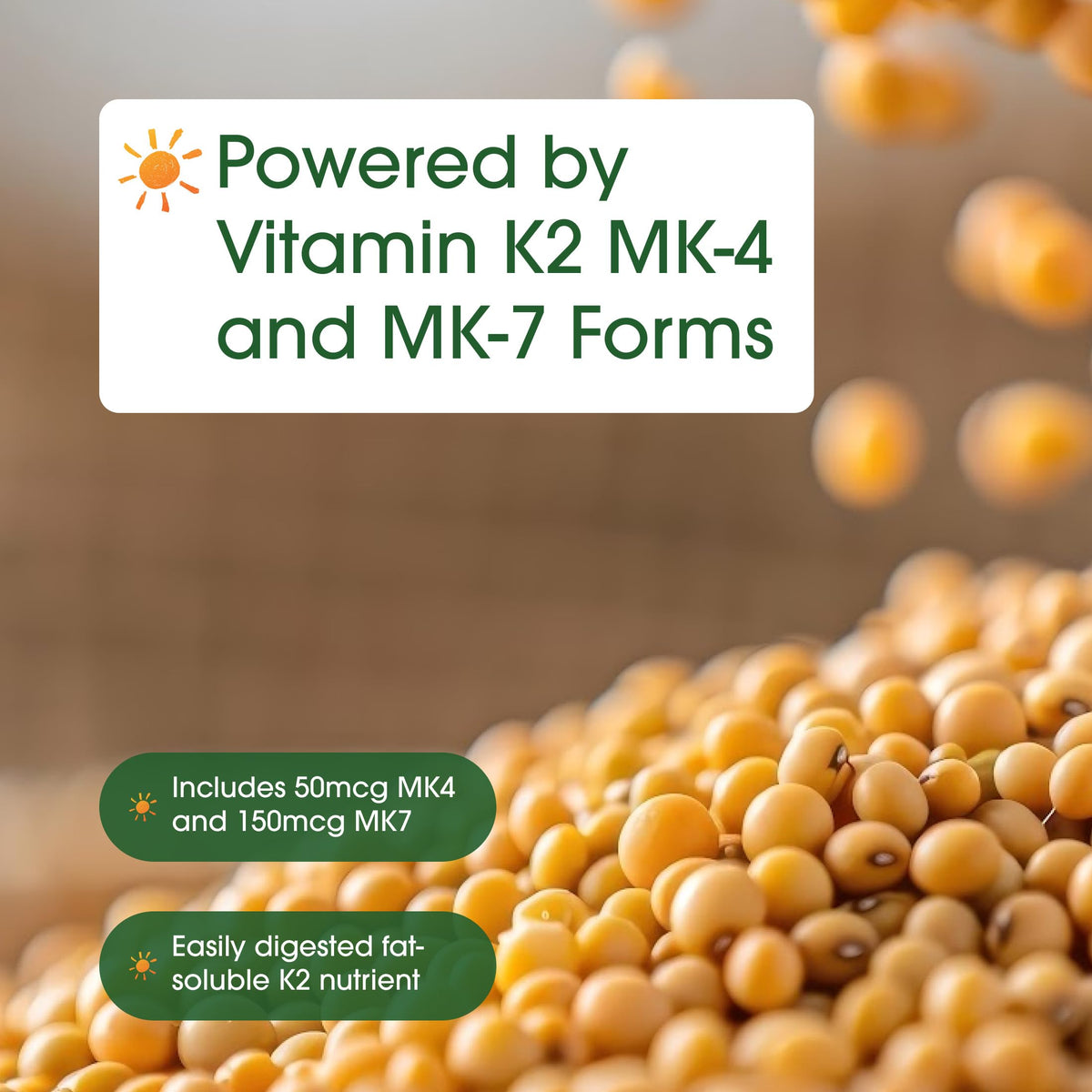 NatureBell Vitamin K2-240 Capsules - 200mcg Double Strength MK-7 & MK-4 Complex - Heart, Bone & Immune Health Support* - Complete K Vitamins Formula