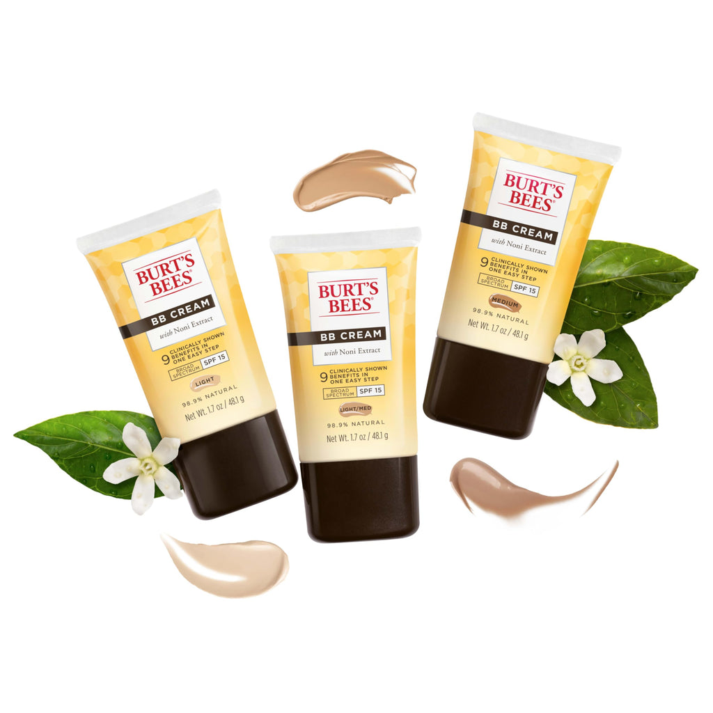 Buy now Burt's Bees BB Cream With SPF 15, Broad-Spectrum Sunscreen Tinted Lotion for All Skin Types, 98.9 Percent Natural Origin Skin Care, Light to Medium, 1.7 oz. Tube at indiglob india