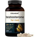 NatureBell Testosterone for Men, 240 Capsules | 20-in-1 Mens Health Complex with D-Aspartic Acid, Horny Goat Weed, Tribulus, Tongkat Ali, Saw Palmetto, Ashwagandha, L-Citrulline, & Creatine*