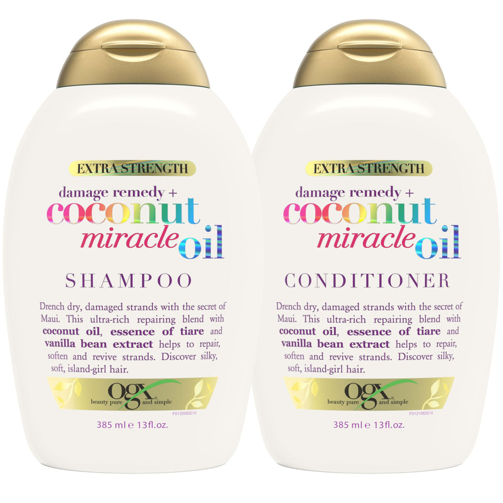 OGX Extra Strength Damage Remedy + Coconut Oil Shampoo & Conditioner Set