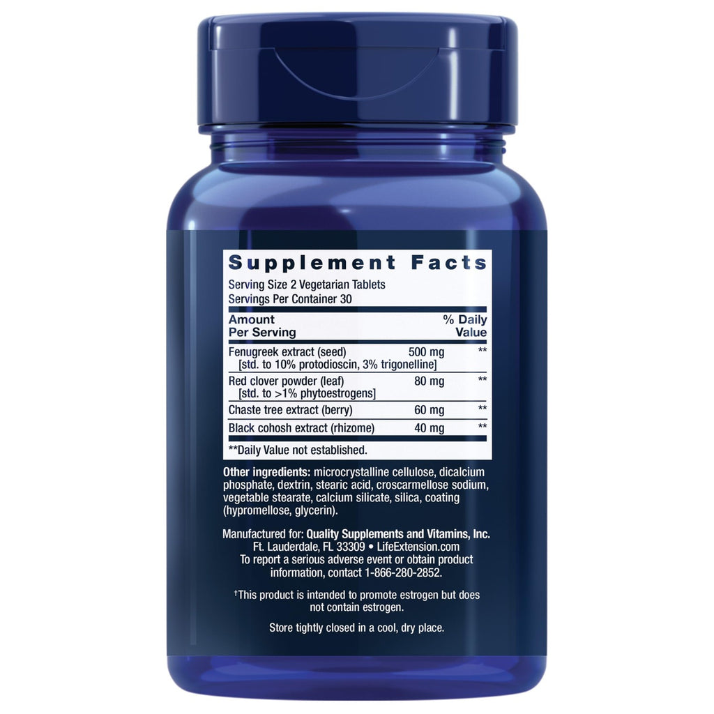 Life Extension Estrogen Balance Elite Menopause Support, 60 Tablets