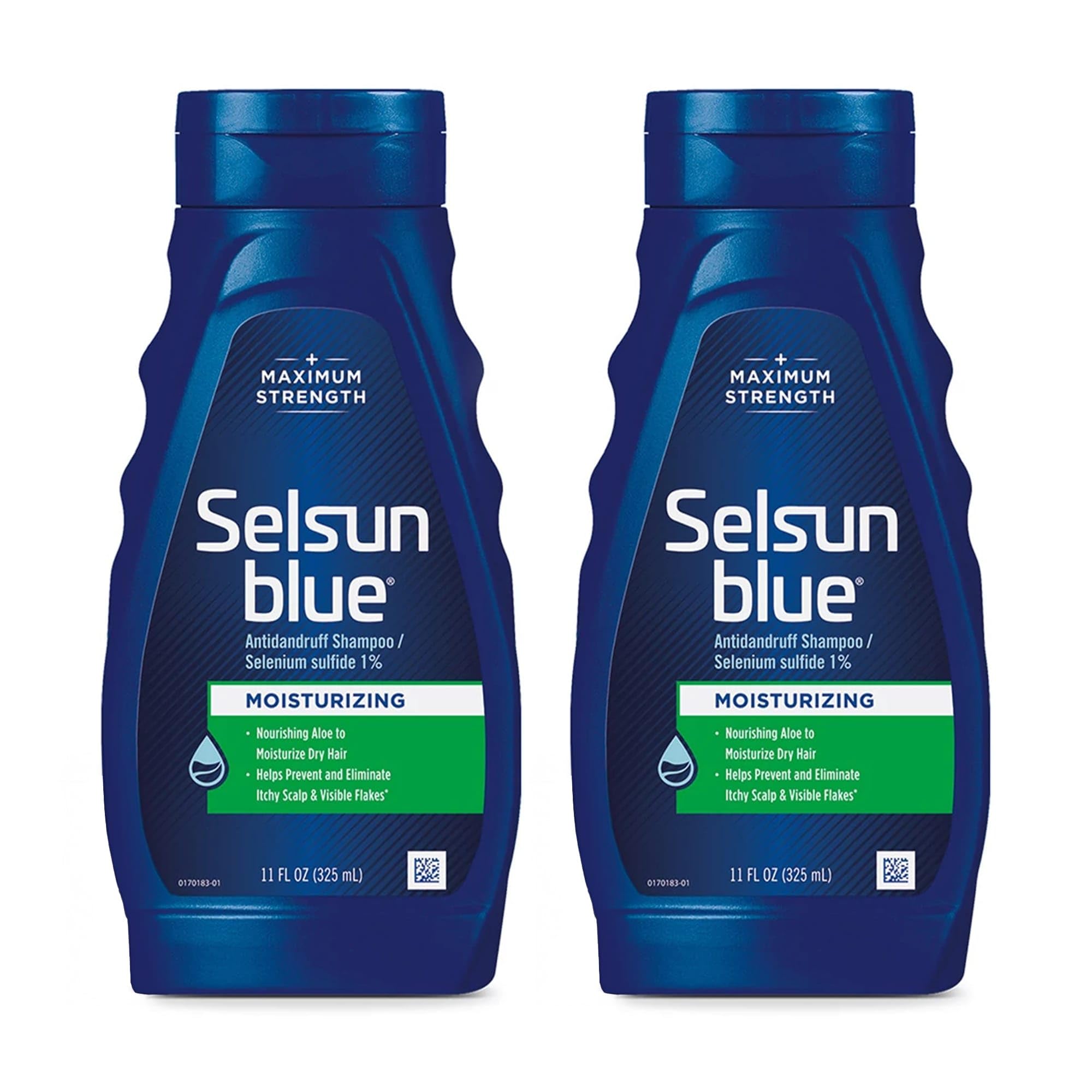 Selsun Blue Moisturizing Antidandruff Shampoo, Maximum Strength Scalp Treatment With Selenium Sulfide, 11 fl. oz.