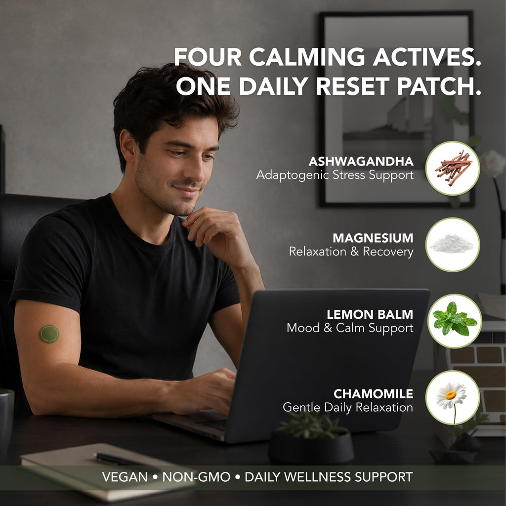 Cortisol Support Patches - Natural Stress Relief & Calm Mood