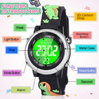 Buy now Kids Watches with Waterproof Alarm - Dinosaur Gifts for Boys Girls Age 3-10 at indiglob india