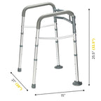 Toilet Safety Rails for Seniors Adjustable Detachable Fits Most Toilets