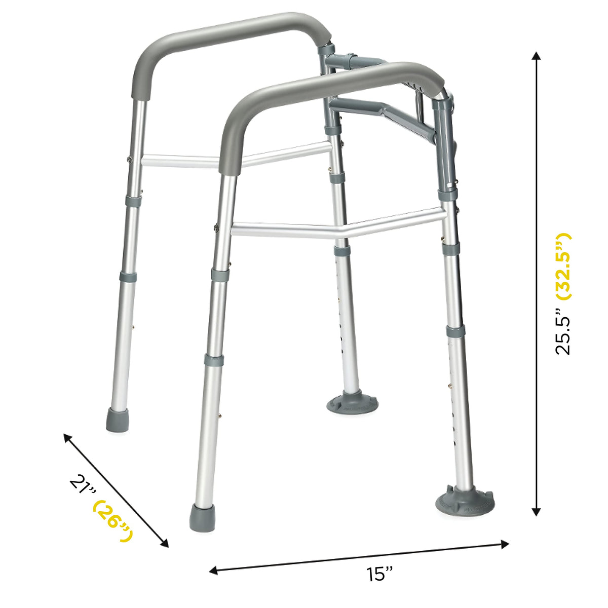 Toilet Safety Rails for Seniors Adjustable Detachable Fits Most Toilets