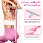 Pedal Resistance Band with Handle, Durable 6-Tube Exercise Bands
