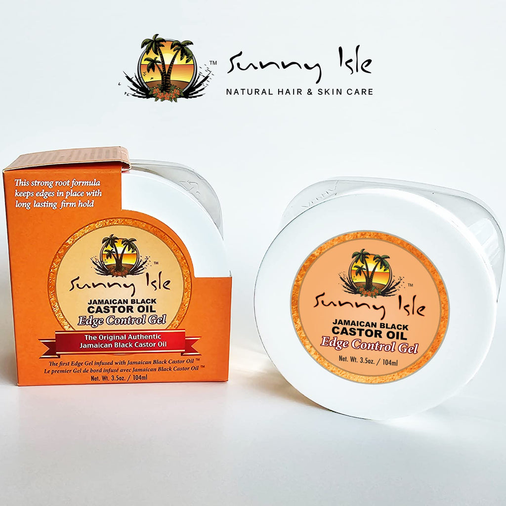 Buy now Sunny Isle Jamaican Castor Oil Edge Hair Gel 3.5oz Jar (2 Pack) at indiglob india