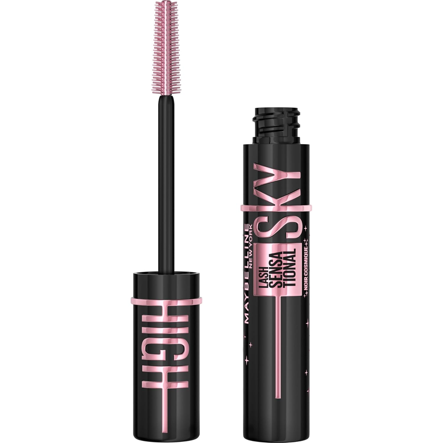 Buy now Maybelline Lash Sensational Sky High Washable Mascara Makeup, Volumizing, Lengthening, Defining, Curling, Multiplying, Buildable Formula, Blackest Black, 1 Count at indiglob india
