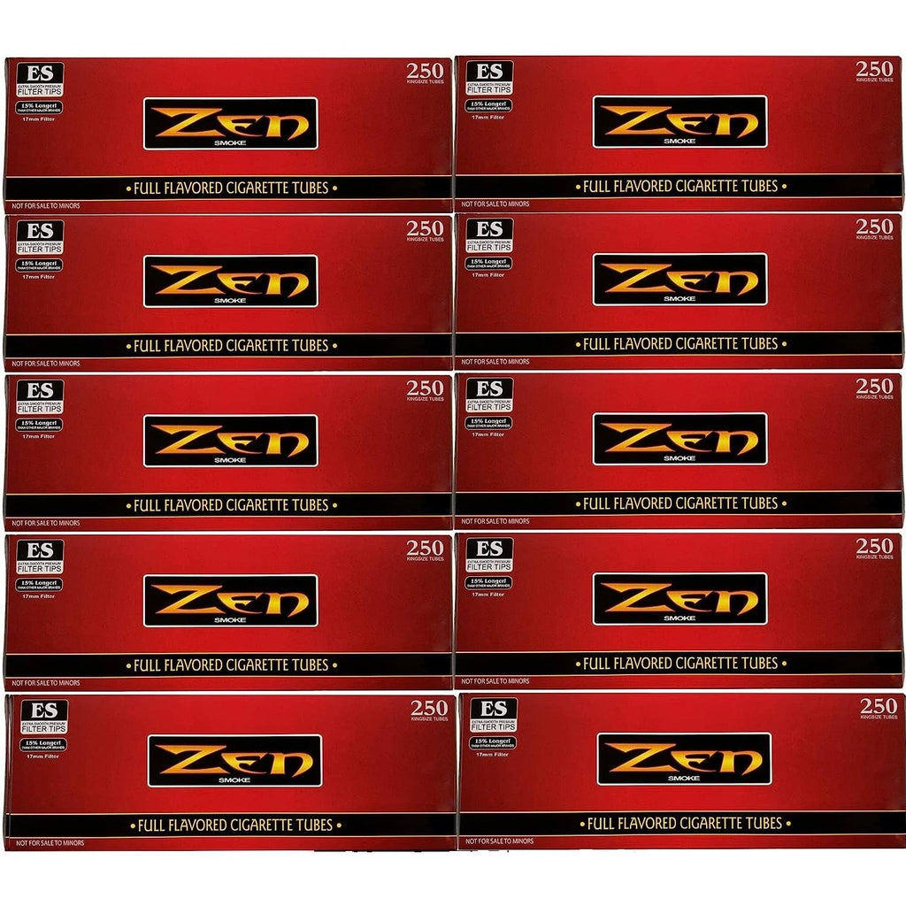 ZEN King Size Full Flavor Cigarette Tubes - 10 Boxes