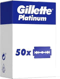 Buy now 50 Gillette Platinum Double Edge Razor Blades at indiglob india