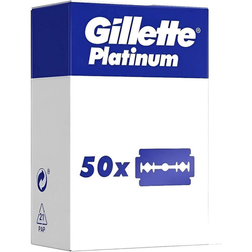 Buy now 50 Gillette Platinum Double Edge Razor Blades at indiglob india