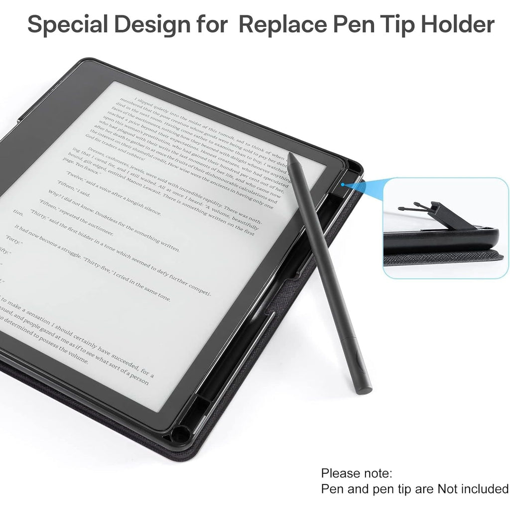 Buy now CoBak Case for Kindle Scribe - All New PU Leather Cover with Auto Sleep Wake Feature for Kindle Scribe 10.2" 2022 & 2024 Released with Pen Holder at indiglob india