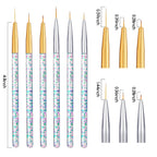 Buy now 12 Pieces Eyeliner Brushes Set, Slanted Makeup Gel Eyeliner Brush Line Fine Bent Eyeliner Brush Pointed Round Makeup Brush Angled Eyeliner Makeup Tool for Girls Women Cosmetic Applicators at indiglob india