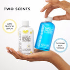 Cinema Secrets Original Blue Vanilla Makeup Brush Cleaner Solution - Professional Cleanser for Makeup Brushes - Quick-Drying, Rinse-Free Formula - Removes Stubborn Waterproof Make Up (16 fl oz)