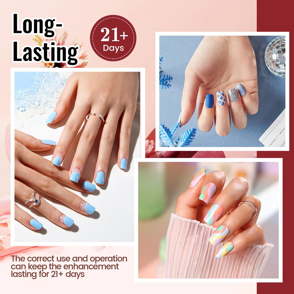 Buy now JODSONE Gel Nail Polish Kit with U V Light 32 Colors Gel Polish Nail + 4 Functional Adhesive Bottles Kit Soak Off Manicure Tools Gifts for Women at indiglob india
