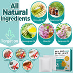 8 Pack Bed Bug Repellent, Natural Citronella & Lemongrass Plant-Based Formula, Deter Bed Bugs Eggs, Lasting Protection 2 Months for Mattress Furniture Luggage, Non-Toxic Family Safe