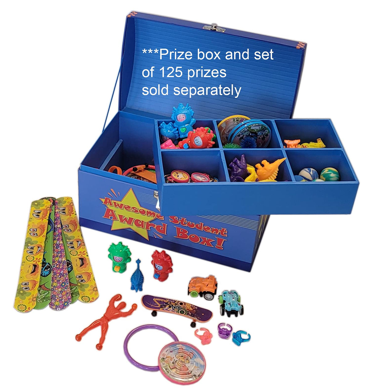 Treasure Chest Box for Teachers and Classroom Toy Prizes for Star Students