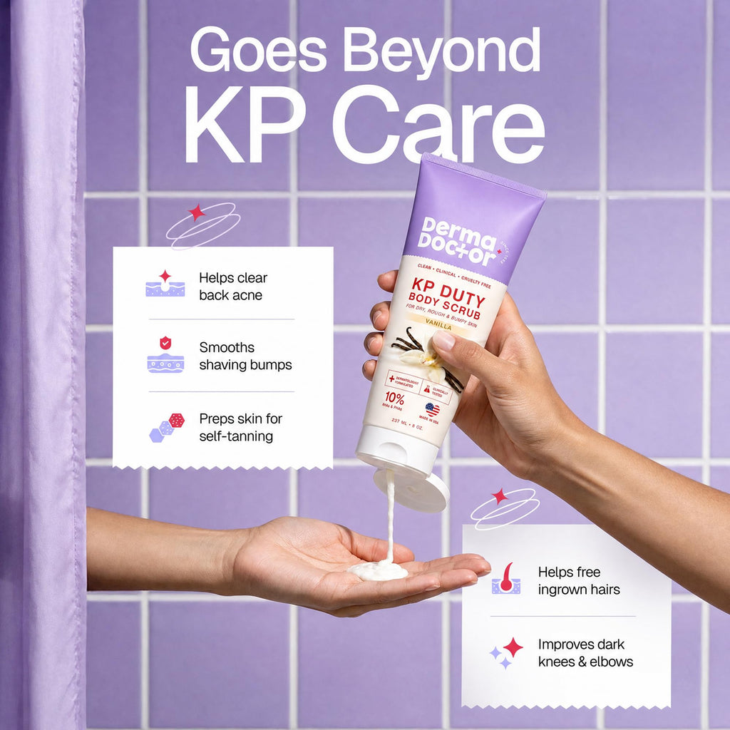 DERMAdoctor KP Bump Eraser Body Scrub, 10% AHAs + PHAs, Rough & Bumpy Skin